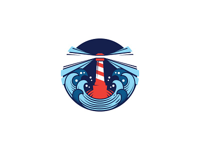 Lighthouse coast design light lighthouse logo ocean scredeck sea storm tower