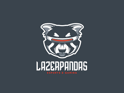 Lazerpandas E-Sport cyclops esport eye game gaming laser logo panda red scredeck