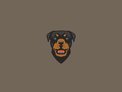 Rottweiler animal dog guard head logo puppy rottweiler scredeck