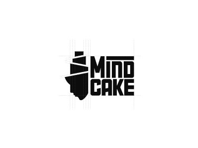 MindCake brain cake head logo mind scredeck