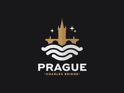 Charles Bridge Prague bridge charles czech logo prague river scredeck symbol vltava water