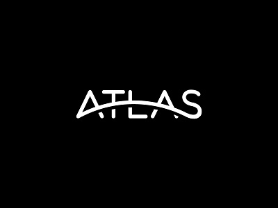 Atlas atlas curvature curve dj globe logo music scredeck text typography