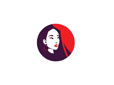 Exotic beauty asian beauty chinese exotic head illustration japan japanese logo oriental scredeck vector woman