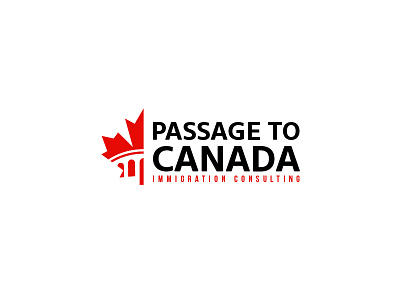 Passage to Canada bridge canada consultation immigrant immigration leaf logo passage scredeck