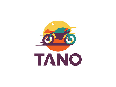 Tano africa african bike delivery design logo motorbike race sahara scredeck simple speed