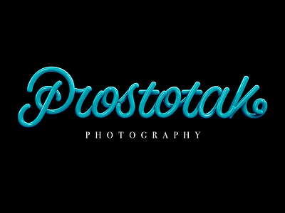 Prostotak 3d branding cinema4d design lettering logo logotype type typography