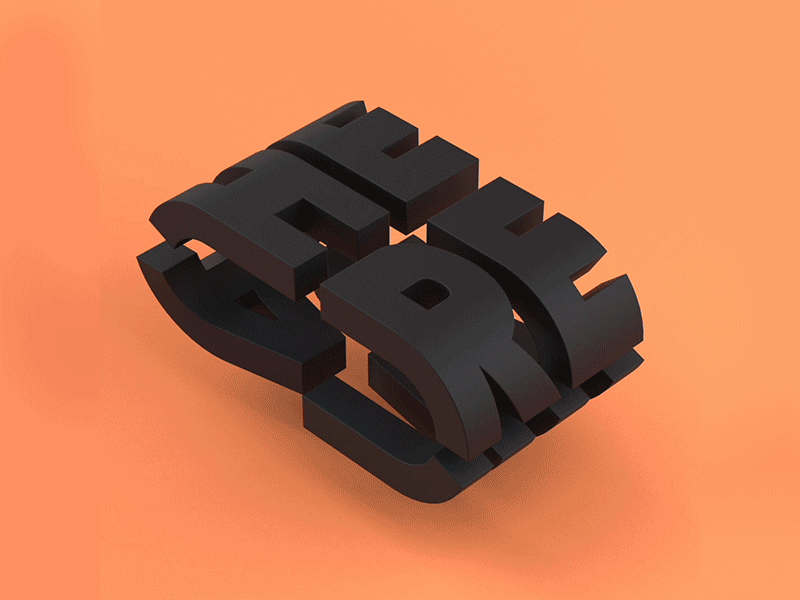 IWASHERE 3d 3d animation c4d cinema4d design lettering motion motiongraphics type typography ui ux web