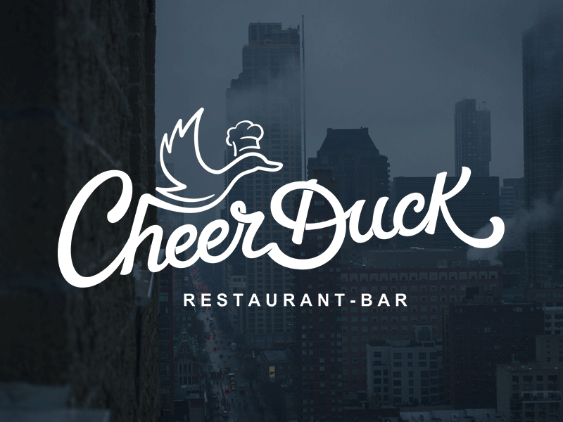 Cheerduck Logo lettering logo typography