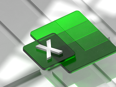 Excel 3d 3dart 3dweb animation c4d design graphic design logo motion graphics redshift ui web web3d