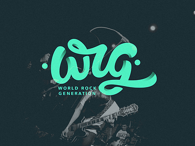 world rock generation handlettering lettering logo typography