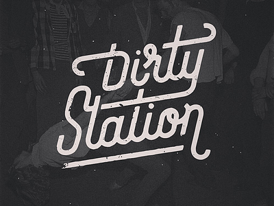 Dirty Station handlettering lettering logo typography