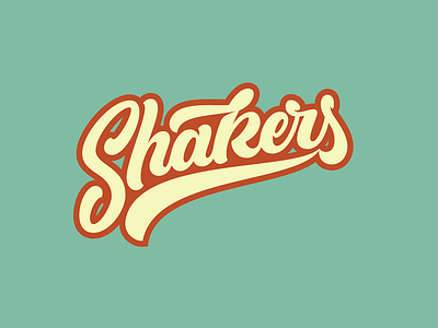Shakers handlettering lettering logo shakers typography