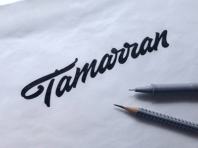 Tamarran - sketch handlettering lettering logo sketch typography