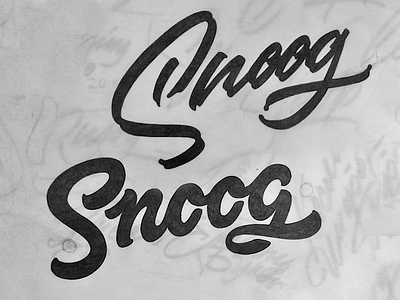 Snoog - sketch handlettering lettering logo sketch type typography