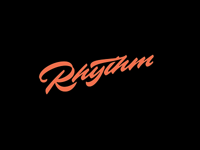 Rhythm handlettering lettering logo rhythm type typography