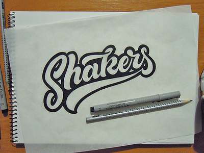 Shakers handlettering lettering logo type typography