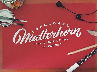 Matterhorn - sketch handlettering letter lettering print sketch type typography