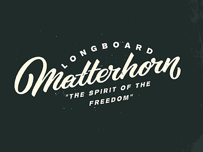 Matterhorn - vector handlettering letter lettering print type typography vector