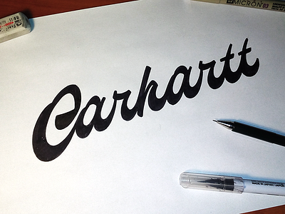 Carhartt - sketch carhartt handlettering justforfun lettering logo logotype sketch sketching type typography