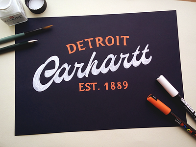 Carhartt - sketch carhartt handlettering justforfun lettering logo logotype sketch sketching type typography