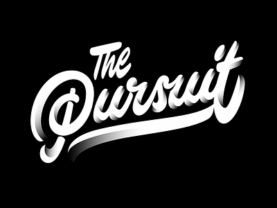 the Pursuit branding design handlettering illustration letter lettering logo logotype type typography vector