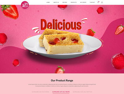 Alpenliebe Juzt Jelly Candies Homepage design illustration typography ui web