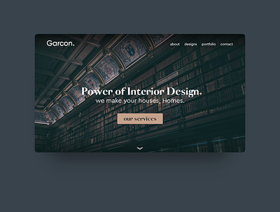 Garcon. | landing page design. adobexd branding ladning page logo ui uxdesign web websites xd design