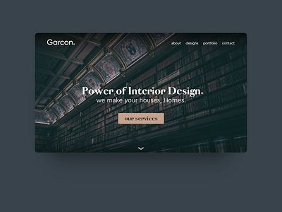 Garcon. | landing page design.