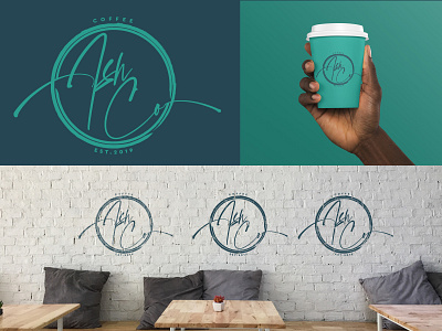 Ash Co. | Coffee | Branding brandidentity branding branding concept coffee coffee cup coffee shop color design graphic logo logodesign photoshop