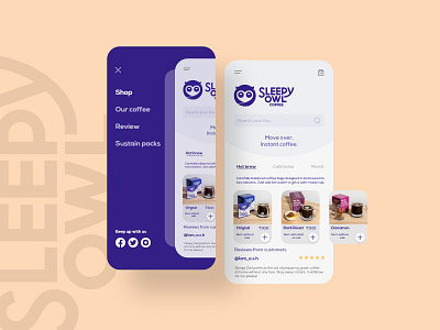 Sleepy Owl Coffee | UI Design