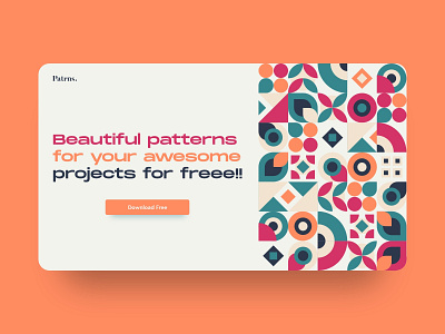 Patrns. | Landing UI design