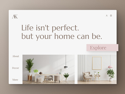 Ak furniture Store | Ecommerce UIUX adobe xd adobexd branding dailyui ecommerce app ecommerce design ecommerce shop landing page landing page design logo minimal typogaphy ui uidesign vector