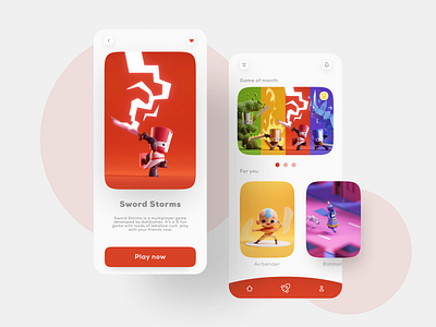 Game app | UIUX concept adobexd app app design app icon app ui app ui kit app uiux branding dailyui game app game ui minimal playstation ui ui design uidesign uiux ux