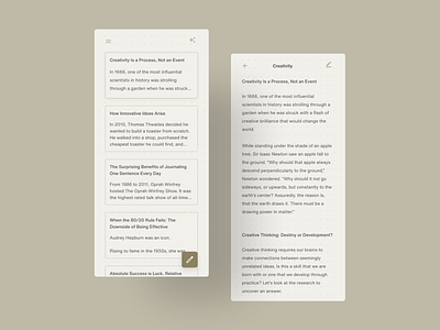 Notes Taking app concept