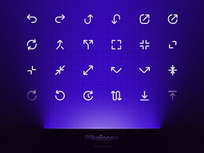 Arrow icons from Pikaicons