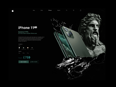 iPhone11 Pro Product page UI/UX