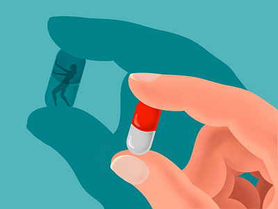 #1 Life in a Pill - Kingston University Antidoping Campaign adobe illustrator client work digital art digital illustration doping editorial editorial art editorial illustration illustration london sport editorial