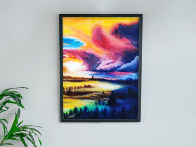 Dreams! art art for home art for you brush strokes clouds colours design dream dreamland illustration imagination innerchild kite nature painting sky surreal wall art wonderful