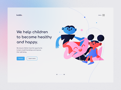 Main screen of the donation website art artwork behance dailyui design donnation dribbble dribbblers experience figma illustration interface pixel portfolio ui uidesign userexperience userinterface webdesign website