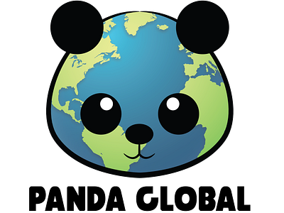 Panda Global logo example design graphic design illustration logo logo design logodesign vector