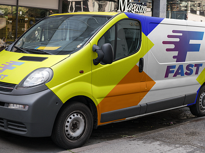 Fast logo on van