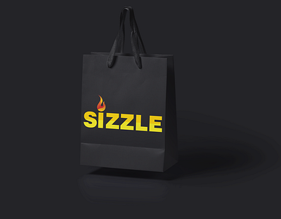 Sizzle bag branding design graphic design icon illustration logo logo design logodesign mock up vector