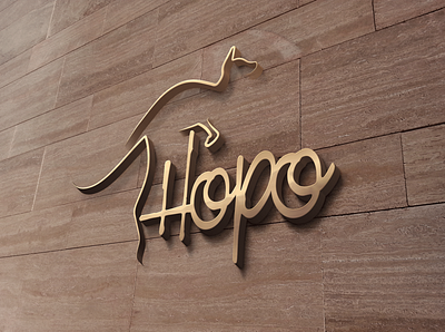 Hopo Logo MockUp branding design graphic design icon logo logo design logodesign logodesigns logotype mock up vector
