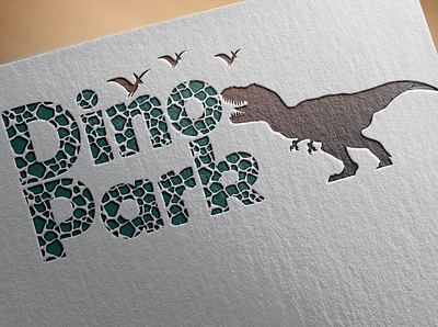 Dino Park Logo branding design dinosaur graphic design icon logo logo design logodesign mock up vector