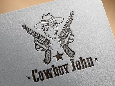 Cowboy Logo cowboy cowboy logo graphic design logo logo design logodesign mock up