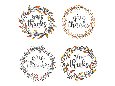 Thanksgiving greeting badges