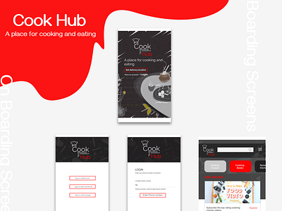 cook up  app screens