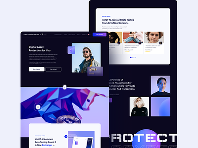 Crypto Protection by VAIOT 3d branding crypto crypto clean crypto desktop crypto landing dark more design graphic design illustration inspiration landing ui ui crypto ui design uiux ux web crypto web design