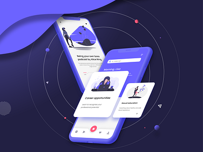 Puella app app design application appui appuidesign blue colors concept design inspiration mobile mobile app mobile design trend ui uitrends uiux ux uxdesign web