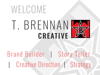 T Brennan Creative ready for hire ambigrams available brand builder creative direction design icons jobs strategy typography